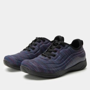 Clearance Alegria Liber8 Purple Multi Shoe - Water Repellent
